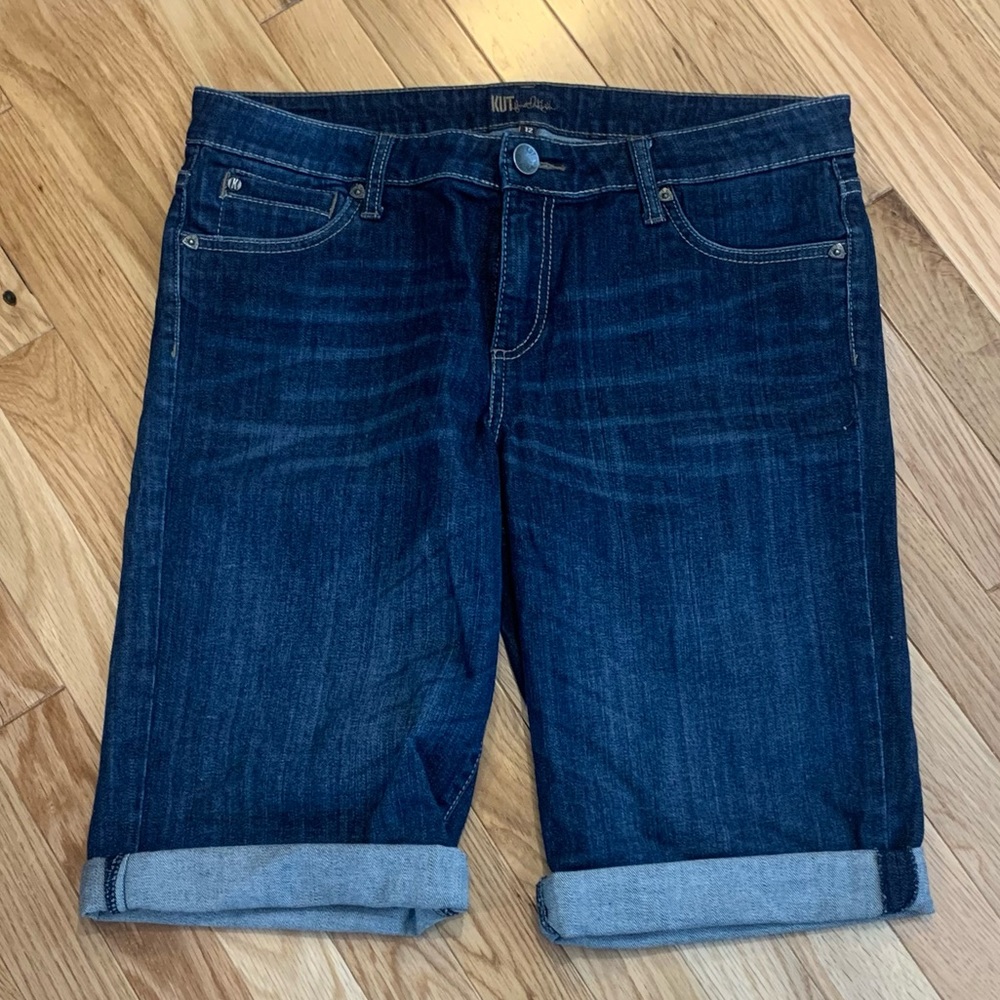 Kut from the Kloth Dark Blue Denim Jean Shorts